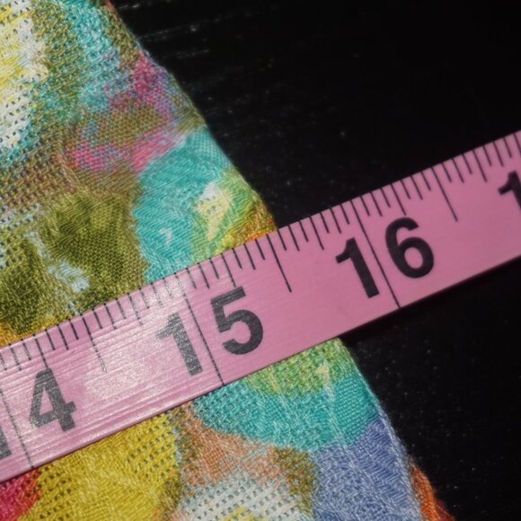 Vintage 60s Rainbow Floral Shift Dress - Picture 7 of 9